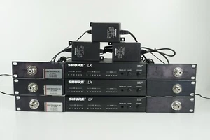 Lot of 3 Shure LX LX4 CT CL CS Marcad Diversity Transmitter w/ Power Adapters - Picture 1 of 5