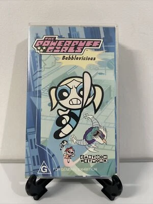 Vintage The Powerpuff Girls Bubblevicious VHS Tape Clamshell Cartoon Network - Image 1 of 4