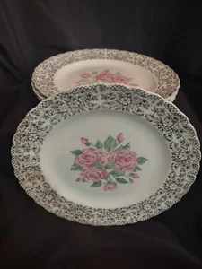 Set of 4 Lovely Vintage Sebring Pottery Co. China Bouquet Dinner Plates 9 ¾” - Picture 1 of 6