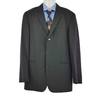 Hugo Boss Mens Sport Coat Jacket Eistein/Sigma Stretch Wool Black Sz 102 SP21 - Picture 1 of 12