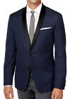 Bar III Mens Navy Jacquard Sawl Lapel Two-Button Slim-Fit Evening Jacket 40S