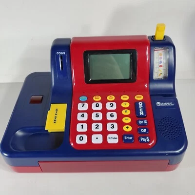 Learning Resources Pretend Play LER2690 Teaching Cash Register & play money - Image 1 of 4