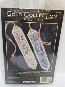 Dimensions Gold Collection Petites Counted Cross Stitch Kit Elegant Bookmarks - Picture 1 of 3