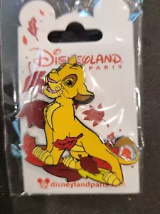 Disney Rey León Cachorro Simba Hojas de Otoño Hoja París Exclusivo DLP NUEVO Prendedor 00034 - Imagen 1 de 6