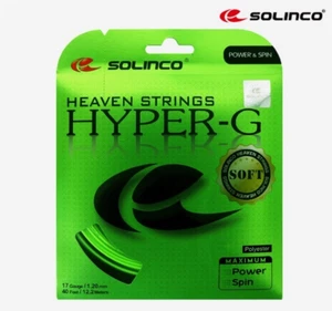 Raqueta de tenis verde Solinco Hyper-G suave 1,20/1,25 mm 12,2 m 660 pies - Imagen 1 de 4