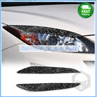 2PCS Carbon Fiber Eyebrows Eye Lid Headlight Cover For Mazda 3 Mazda3 2010-2013