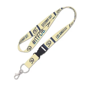 LOS ANGELES DODGERS #ITFDB CITY CONNECT LANYARD DETACHABLE BUCKLE NEW WINCRAFT - Picture 1 of 1