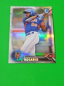Amed Rosario 2016 Bowman Chrome Draft Refractor ,#BDC-190 , New York Mets - Picture 1 of 5