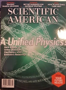 SCIENTIFIC AMERICAN MAGAZINE A UNIFIED PHYSICS - Picture 1 of 1