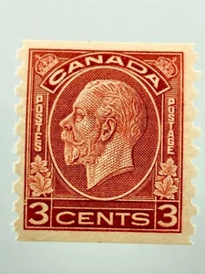 3 Cents Canada Stamp #207 1933 Coil King George V FF450 - Picture 1 of 7
