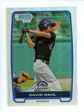 2012 Bowman Draft Picks & Prospects Chrome Refractors David Dahl #BDPP104
