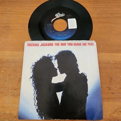 Michael Jackson The Way You Make Me Feel 45 Rpm Vinyl Record LP 7" Epic Records - Image 1 of 4