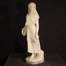Sculpture Alabaster Signed Grégoire Statue Woman Peasant Woman Art Nouveau 800