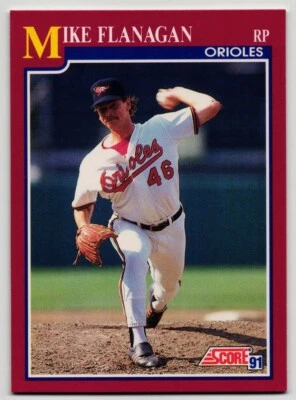1991 Score Rookie/Traded #2T Mike Flanagan - Image 1 of 2