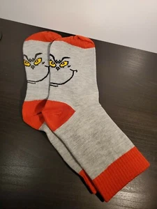 Women Men Xmas The Grinch Christmas Socks Novelty Stocking Gift Winter Unisex - Picture 1 of 2