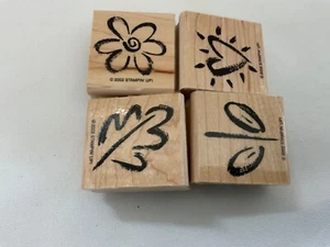 Stampin’ Up! SCRIBBLES TWO STEP STAMPIN 2002 Blume Herz Blätter sauber! - Bild 1 von 4