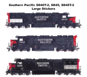 Southern Pacific Lokomotiven 3 große 2,5""x9-10"" Aufkleber Andy Fletcher - Bild 1 von 1