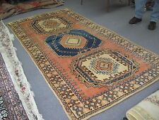 Antique Moroccan Rug Wool on Wool Foundation Hand Knotted 4'-8 x 8'-0