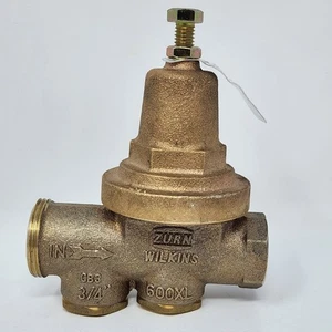 Zurn Wilkins 34-600XL 3/4" Pressure Reducing Valve with No Union Connectors, A - Picture 1 of 7