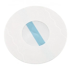 20 Pack Sensor Cover Adhesive Water Resistant Transparent Blue Stripe 9cm Di EOM - Picture 1 of 12