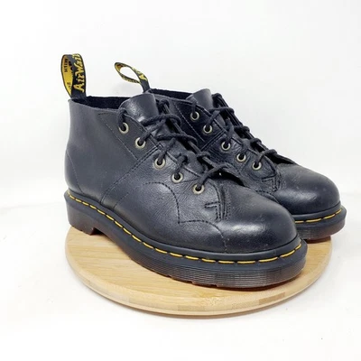 Dr Martens Church Boots Womens 5 Monkey Black Leather Platform Punk Docs - Image 1 of 4