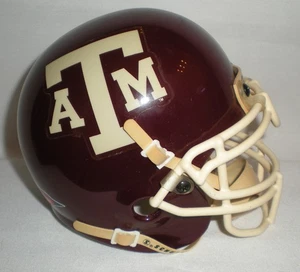 Schutt Texas A&M Aggies Football Mini Football Helmet - Used - No Box - Picture 1 of 5