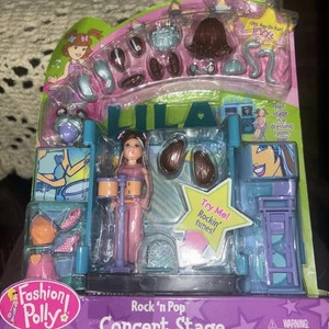 2002 Polly Pocket Fashion Polly Rock N Pop Shani Concert Stage Sealed New In Box - Picture 1 of 12