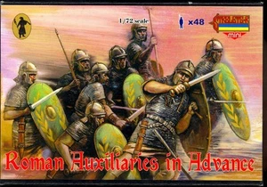Strelets Models 1/72 ROMAN AUXILIARIES IN ADVANCE Figure Set - Picture 1 of 2