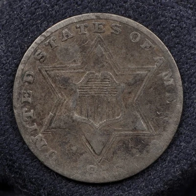 1856 Three Cent Silver Trime -- VF Condition - Image 1 of 2