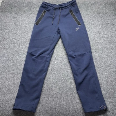 Pantalones Nike Tech Fleece Dobladillo Abierto Talla Pequeña Alto Azul Atlético NUEVOS DQ4312 Foto 1 de 4
