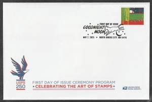 US 6002d Goodnight Moon Mittens & Socks Ceremony Program FDC 2025 - Picture 1 of 4