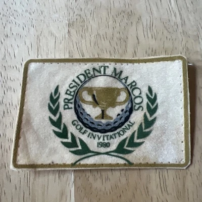 Parche de invitación de golf vintage 1980 "RARO" del presidente Marco Foto 1 de 4