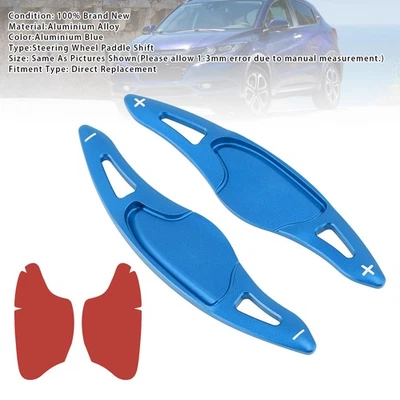 Steering Wheel Paddle Shifter Extension For Honda FIT VEZEL HRV Aluminium Blue Foto 1 de 4