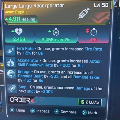 Borderlands 4 ‼️OP MODDED REPKIT AMP ENRAGE FIRE RATE ACCELERATOR‼️All PLATFORMS