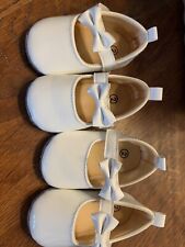 TWINS Infant Patent Leather Mary Janes Princess Shoes Newborn Baby Girl Sz2 #90