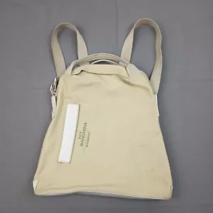 Mandarina Duck Backpack Women Medium Bag Beige White Canvas Travel Casual - Picture 1 of 9