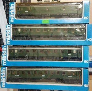 Märklin composicion 3 coches y furgon tipo Bg29 de la DRG - Imagen 1 de 11
