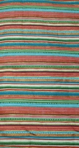 1 Yard x 42" 100 % Baumwolle, Makower, gepunktete Streifen, mehrfarbig, Punkte & Streifen  - Bild 1 von 3