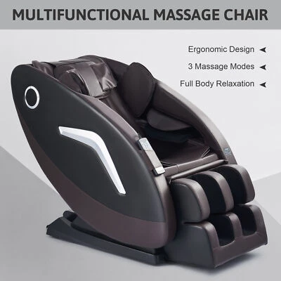 22 Nodes Zero Gravity Recliner Shiatsu Full Body Massage Chair w Heat 330lb Cap - Image 1 of 4
