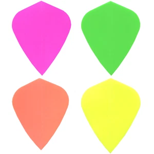 Fluro Neon Kite Dart Flights Standard Plain Solid Colours - Picture 1 of 5