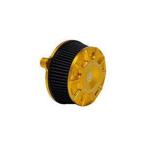 Gold Air Cleaner Filter for Harley 08-16 FLHT FLHX Road Glide Road King Trike - Picture 1 of 8