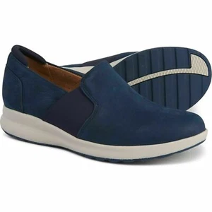 Clarks Un Adorn Step Navy Nubuck Women's Shoes UK Size 7D - Picture 1 of 2
