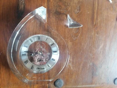 OTTAVIANI OROLOGIO DA TAVOLO IN CRISTALLO CON  MOVIMENTO A VISTA  cond come foto - Immagine 1 di 3