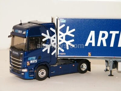 SCANIA S500 TOIT HAUT REMORQUE CHEREAU ARTIC WAYS ELIGOR 1/43 Réf 117780 - Photo 1/4