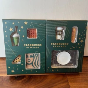 STARBUCKS JAPAN  REWARDS Miniature Collection “To Go”&  “For Here” set of 2 NEW - Picture 1 of 8