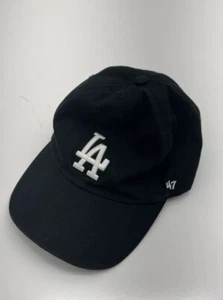 47 Brand Mens Black LA Embroidered Hat One Size - Picture 1 of 5