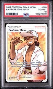 Professor Kukui 148 - Pokemon Sun & Moon Base - PSA 10 - Picture 1 of 2