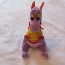 1982 WALT Disney WORLD PARKS EPCOT CENTER FIGMENT Purple Dragon Plush DOLL 10"