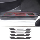 Carbon Fiber Built-In Door Sill Scuff Trim Sticker Fit For Toyot@A Tundr-A 2022+
