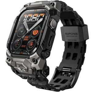 Futerał ochronny z bransoletą do smartwatcha 10 46mm Supcase Case Etui czarno-szary - Zdjęcie 1 z 10